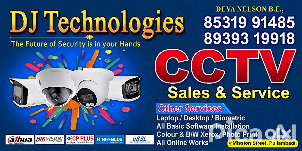 office assistant Dj technologies cctv camera shop