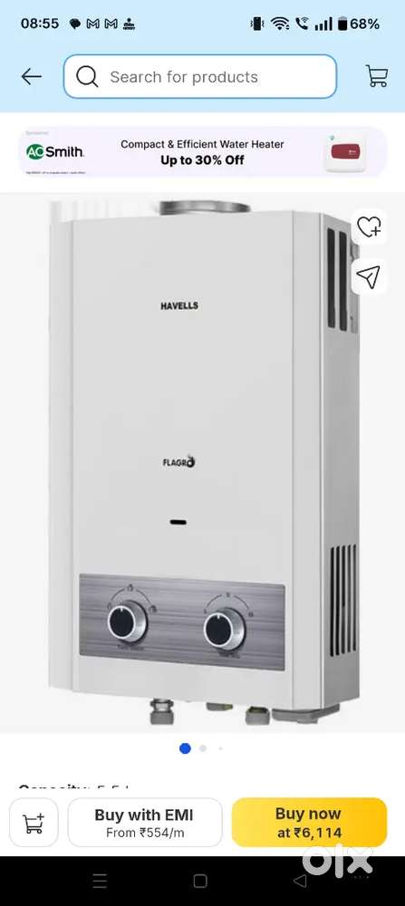 Gas Geyser Havells