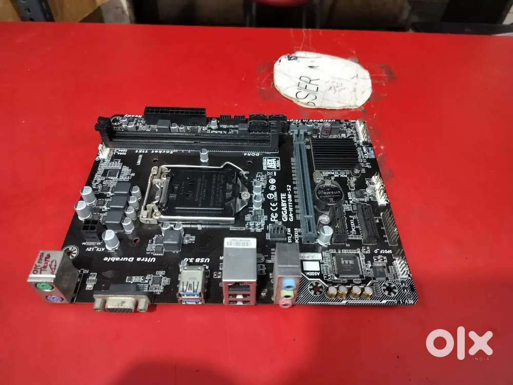 Gigabyte GA-H110M-S2 motherboard perfect working and new looking