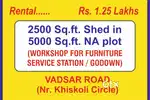Kiskoli circle-2500 ft shedin 5000NA plot,
