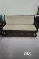 Pure wood sofa cum bed with storage on sale