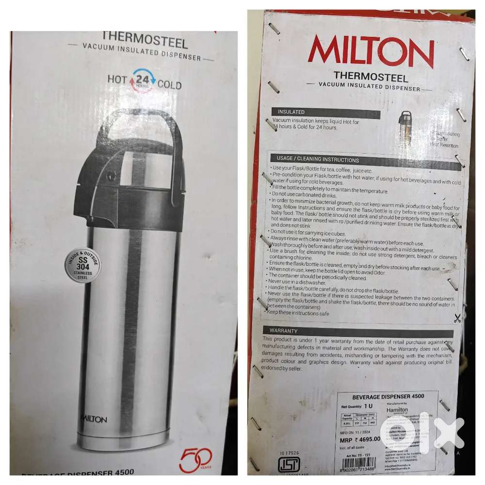 Hilton tea thermos