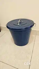 Ikea dustbin 16 litre bin navy blue color with Lid