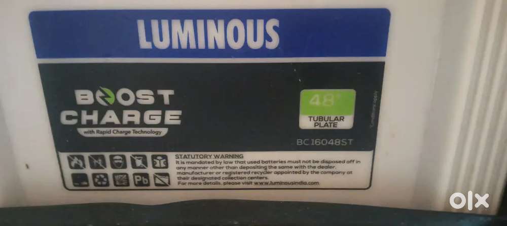 Luminous boost charge batary