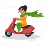 స్కూటీ డ్రైవింగ్ నెర్పబడును.