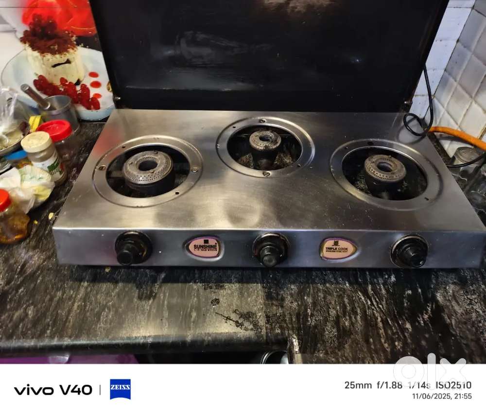 3 burner gas stove