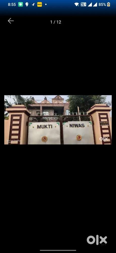 2bhk house with a garden for family