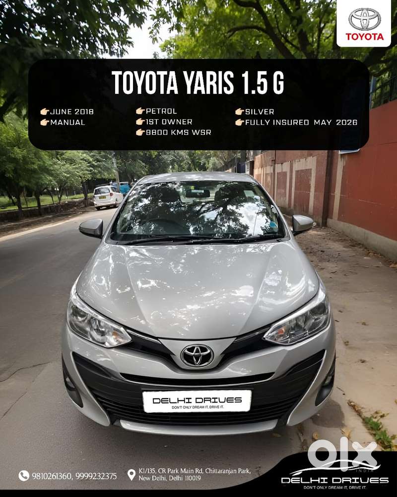 Toyota Yaris G, 2018, Petrol