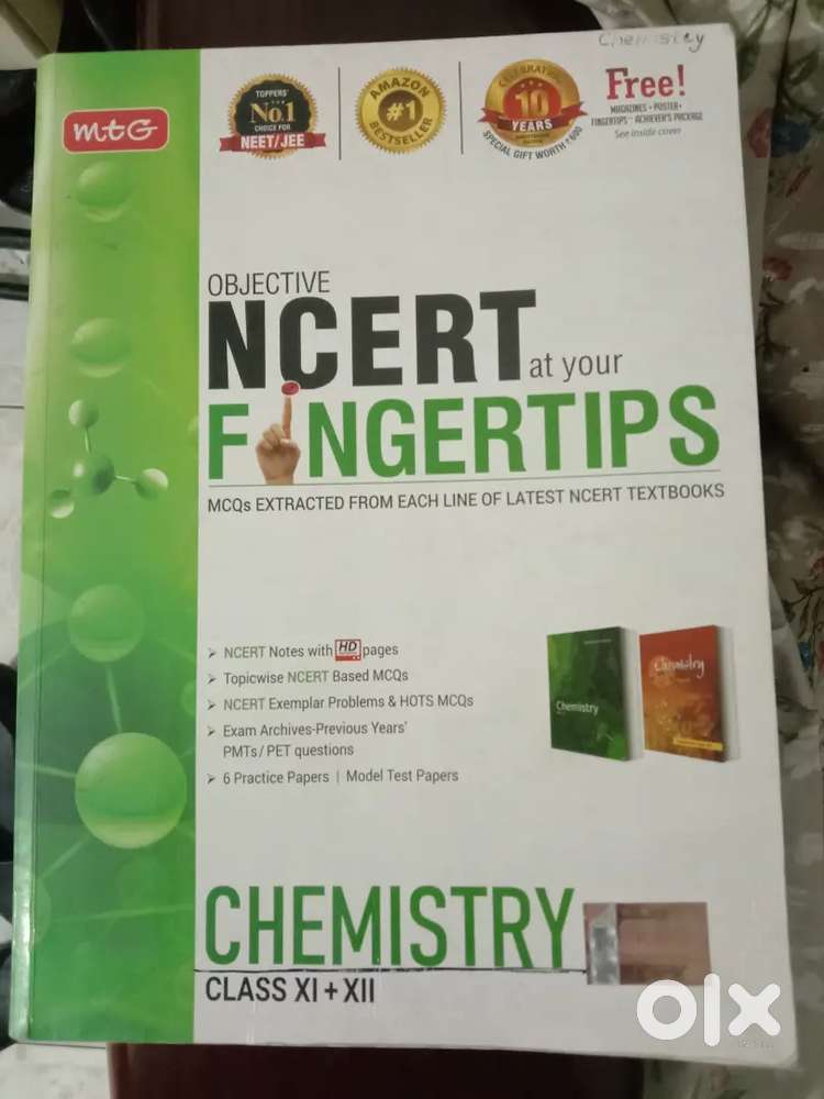 NCERT fingertips mtg of chem, 11th12th textbooks of physics & chem
