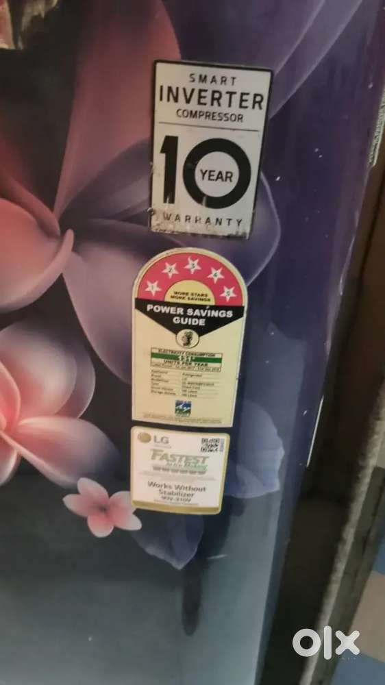 LG 180L 5*-Star Dual Inverter Refrigerator Excellent Condition.