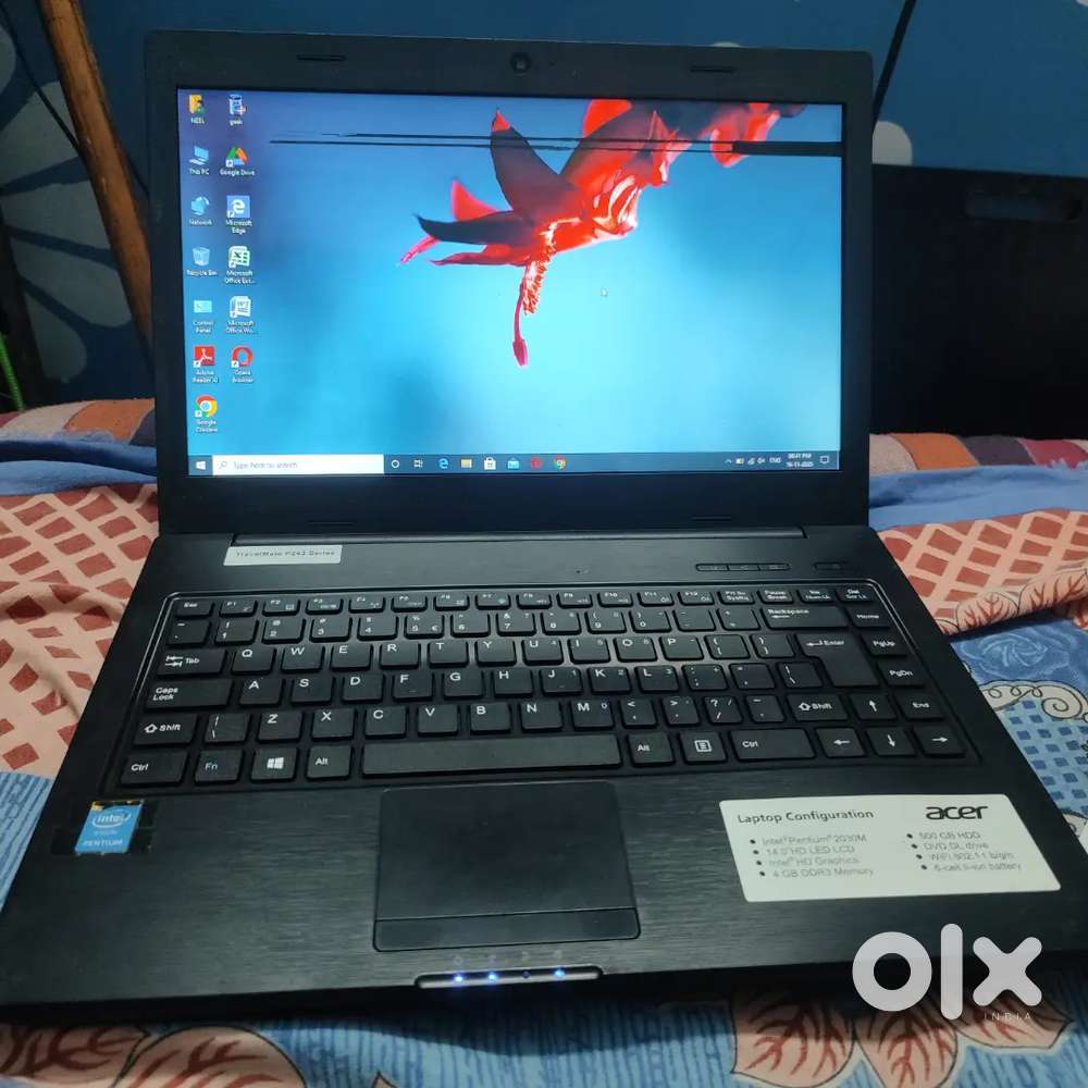 Acer Laptop very good condition, but display black line.overall  good