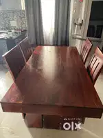 Elegant Dinning Table with four chairs and a bench