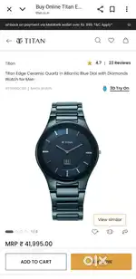 Titan Edge Ceramic Watch