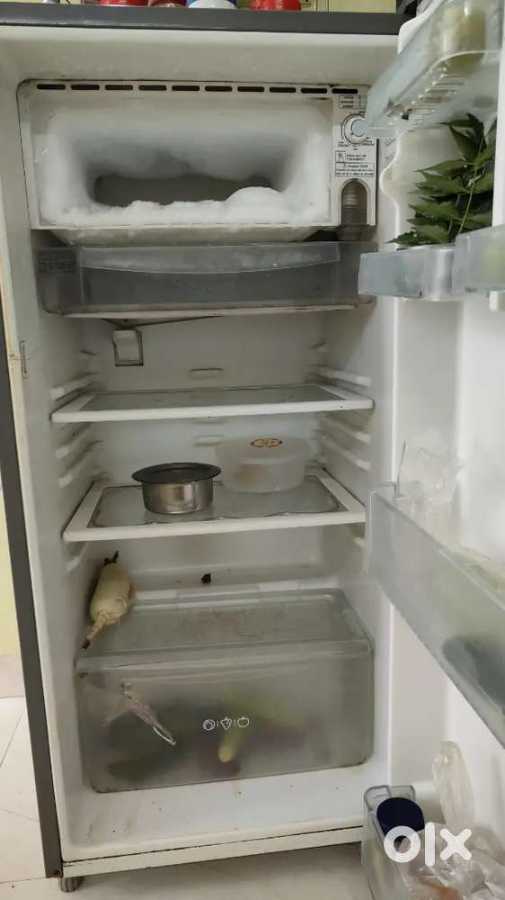 LG working Fridge and Wooden almirah/cupboard
