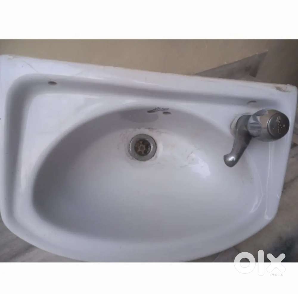 TWO WASHBASINS WITH TAPS FOR SALE