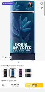 Samsung Refrigerator -189L-5 Star-Rs 15,000[19,000 Buyed]