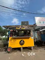 Food cart with all utensils and 100lit volta freez only 60k with place