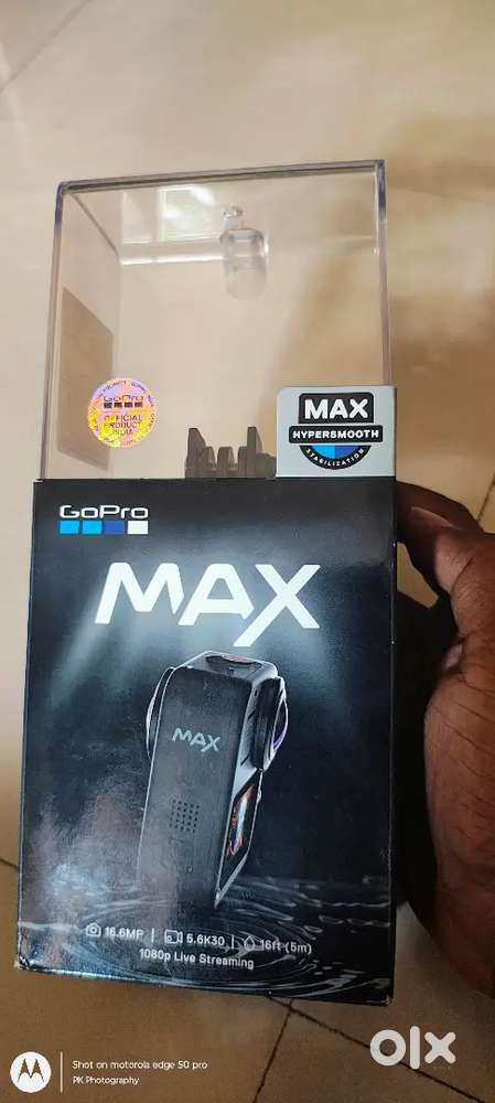 GoPro max with Enduro Rechargeable Batteries (Max 360) with box