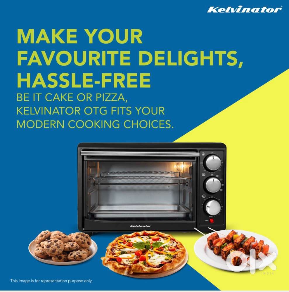 Kelvinator 20L Oven Toaster Griller(OTG), Black