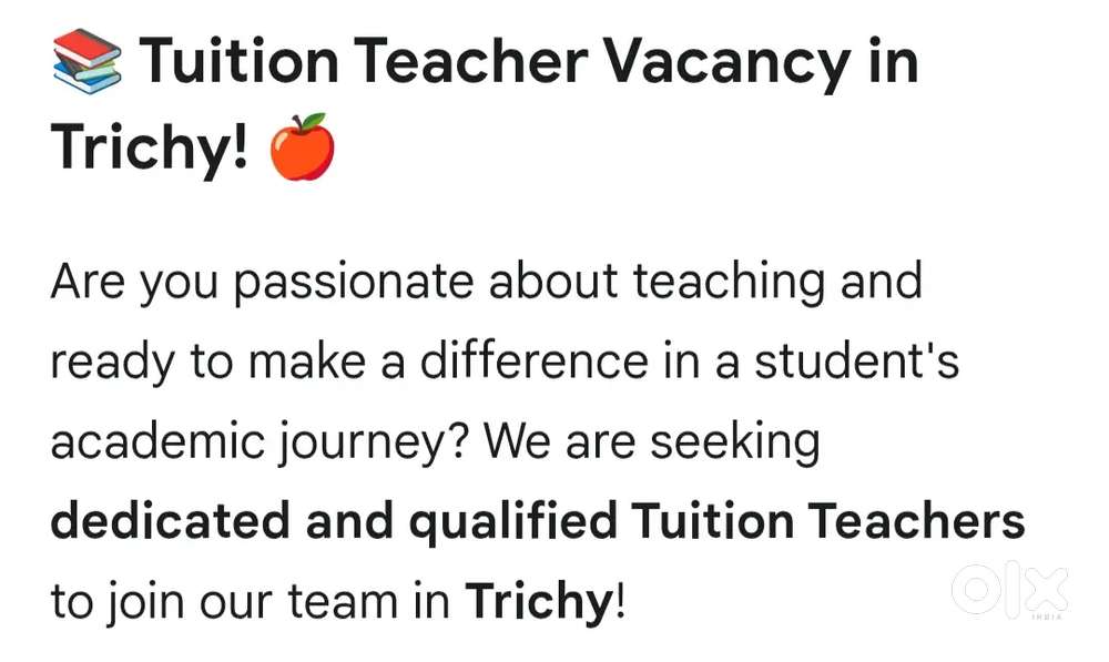 TUITION Teachers Need