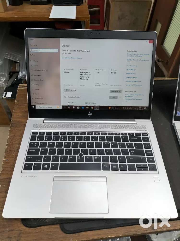 HP Ryzen 5 Pro, 16gb RAM DDR4, 256 SSD, 2GB graphic