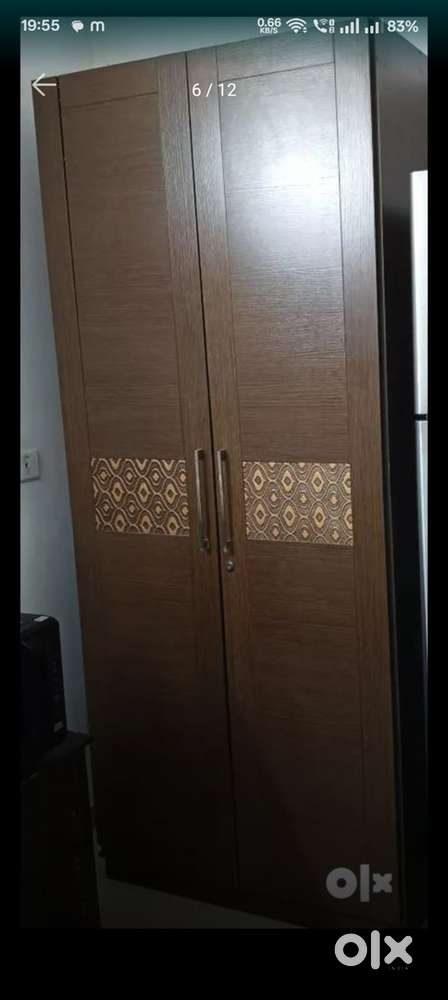 Home Town wardrobe big size + mandir free + 1 litre milton basket free