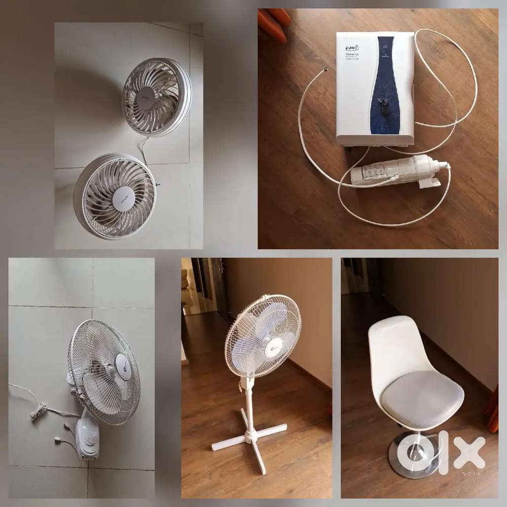Variety of Fans and Chair