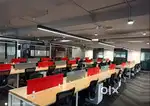 Office space with new furniture fixtures available for rent.