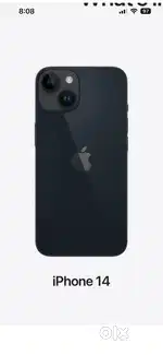 Iphone 14 black   128gb new box pack
