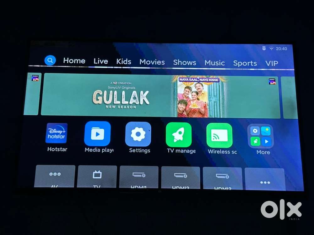 Mi 4A patch wall tv.