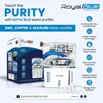 Aqua Royal Blue copper RO system brand New