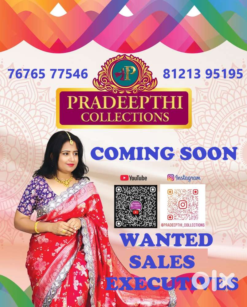 Female Worker needed for Saree showroom in Ramamurhty Nagar