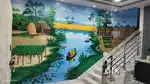 Hand-painted wall art
