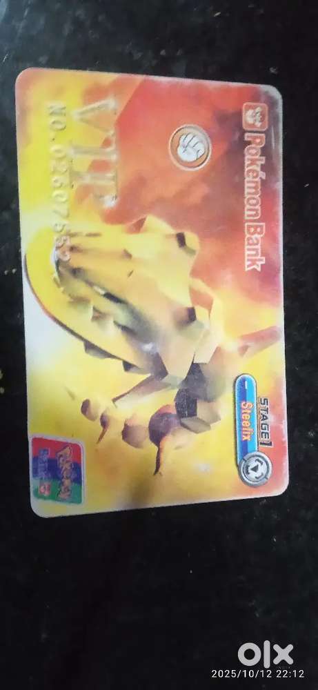 Pokemon bank card