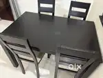 4 seater moduler Dining Table with 4 Chairs