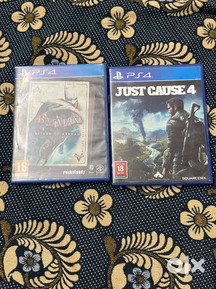 PS4 game disc - Batman Return to Arkham + Just Cause 4 (Good Condit)