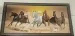 7 horse painting on urgent sale in top condition
