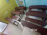 10 pairs of Desk and Benches (2500/- per pair)