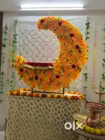 Ganpati Festival Floral Decoration – Crescent Swing Theme