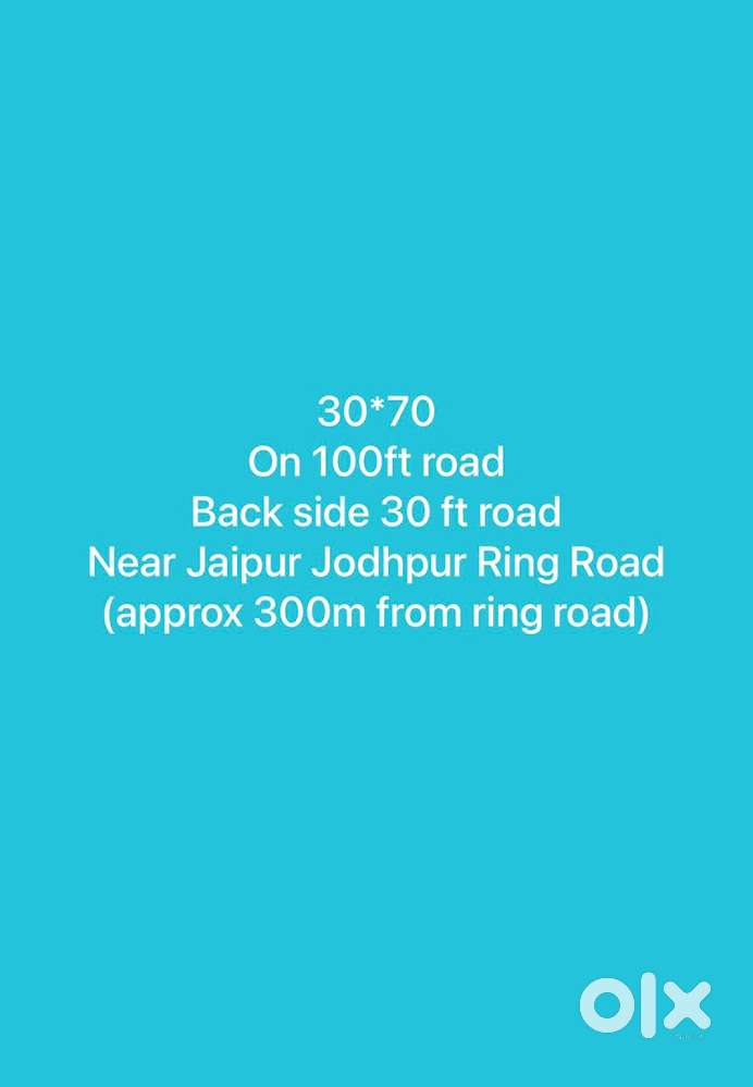 100ft main road plot
