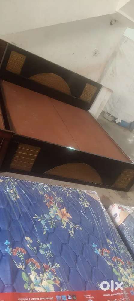 Brand assam teak wood cot of affordable price queen size with storage