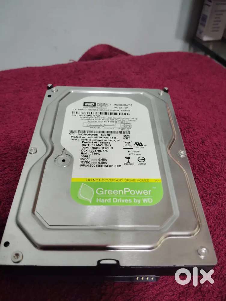 WD GREEN 500 GB INTERNAL HARD DISK