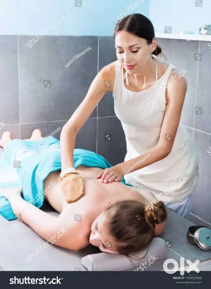 Female spa therapist