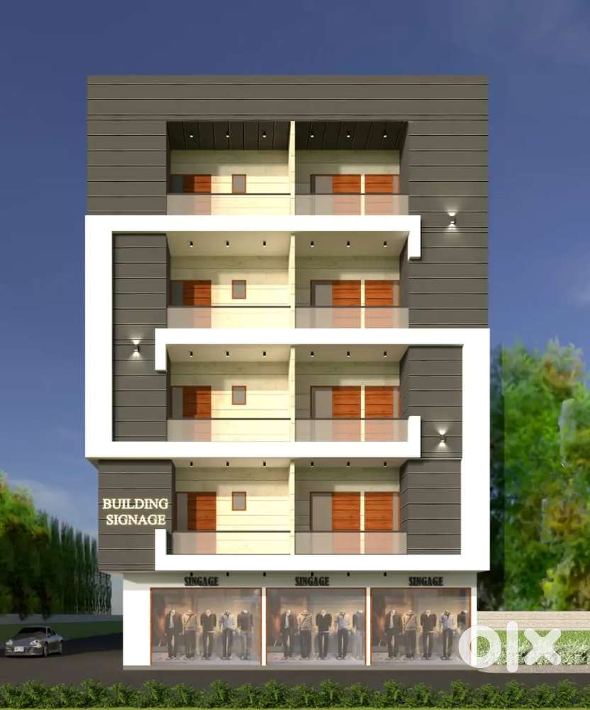 On Road Project Semi Furnished flat 3 BHK