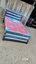 New queen size cot without storage available at JAI LAXMI FURNITURES