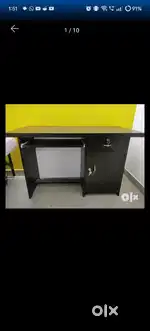 Set of Study/Work table with storage and Comfortable chair w/ cushion