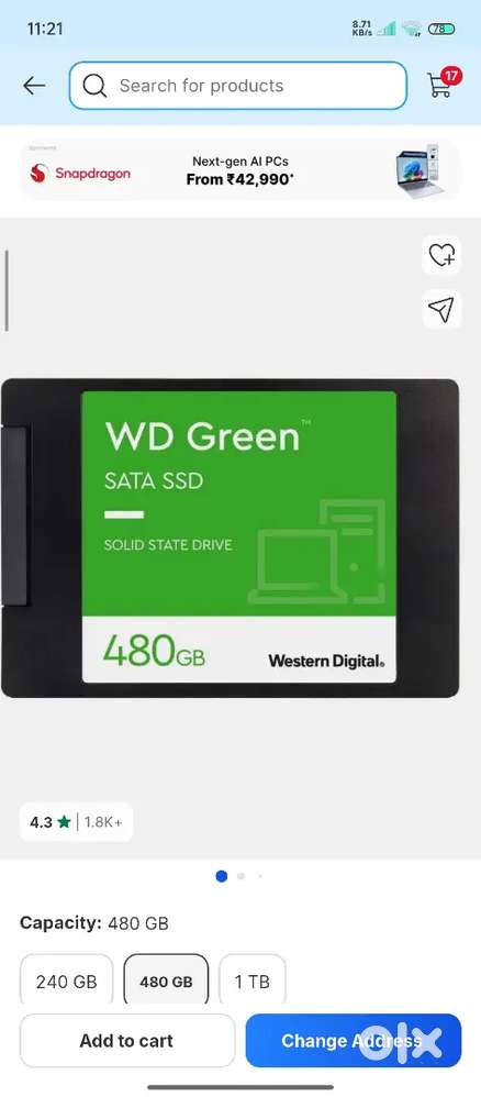 wd green 480gb ssd 2.5sata