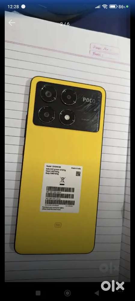 Poco x6pro no Warranty only mobile, charger,box