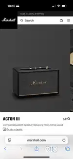 Store Marshall Clearance Sale Marshall Acton 3 Black/Brown Fresh Pcs.