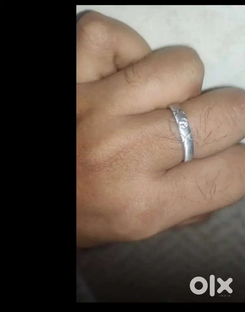 Platinum ring with diamond stone